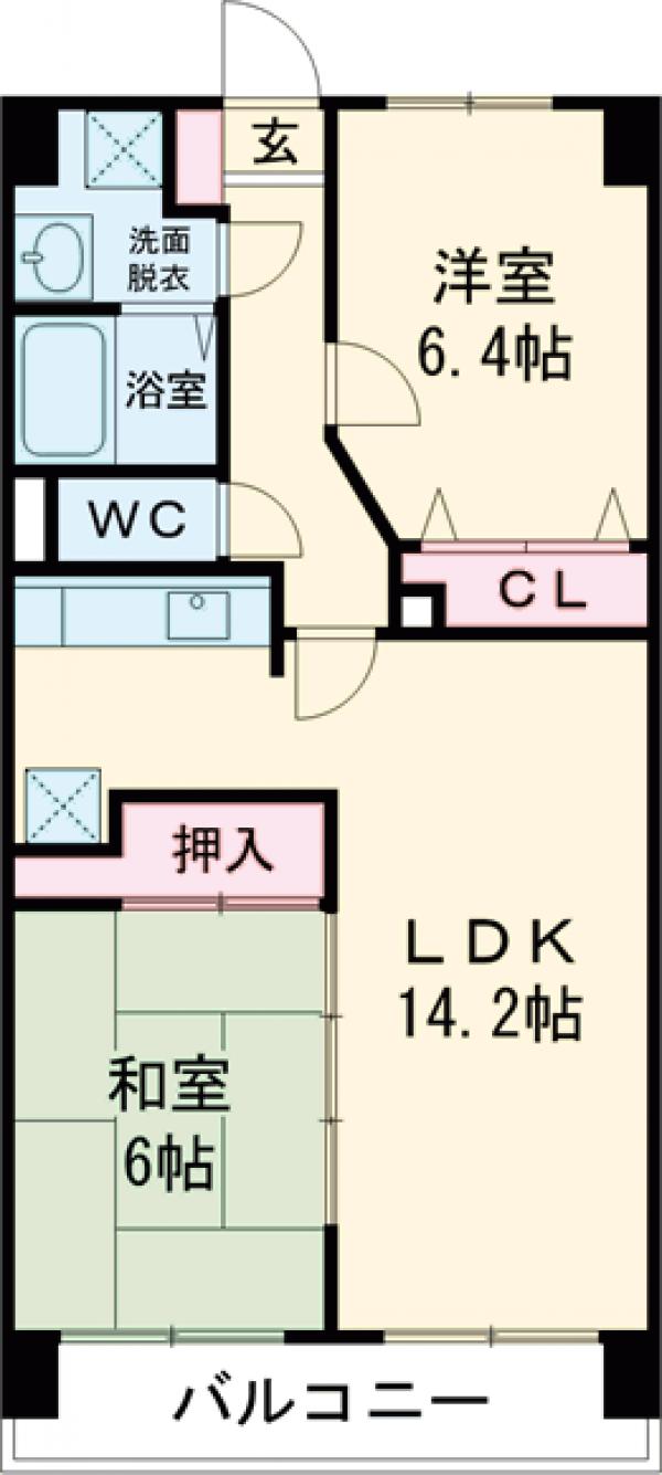 ヴェラカーサつつじヶ丘の間取り