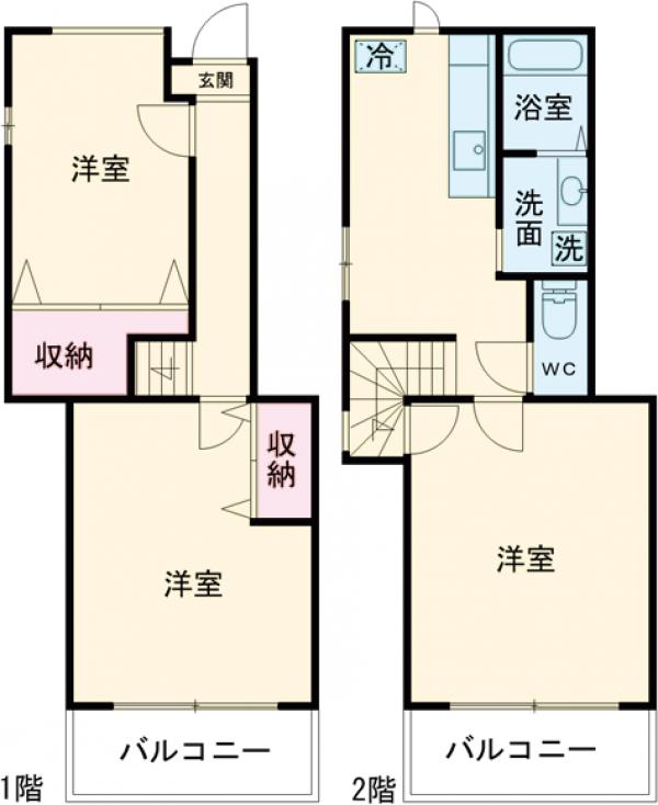 ユニヴェールAの間取り