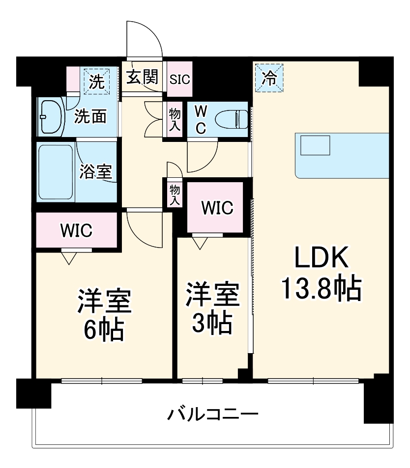 プレサンス東淀川駅前プローシェの間取り