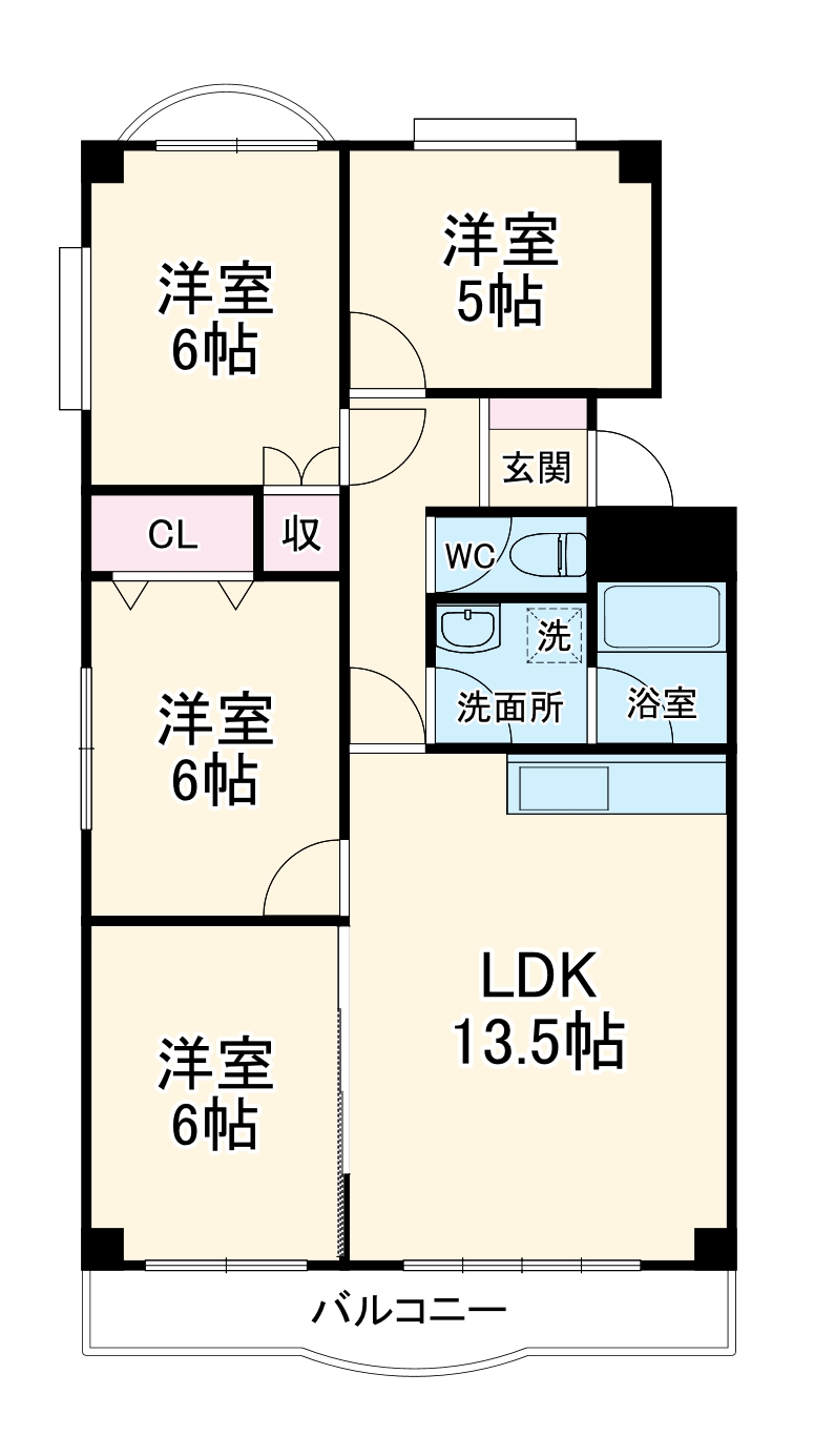 三豊マンション瑞穂の間取り