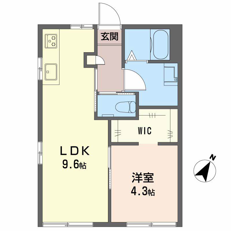 エスポワール葵Dの間取り