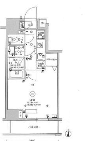スカイコートパレス三ノ輪・203号室の間取り