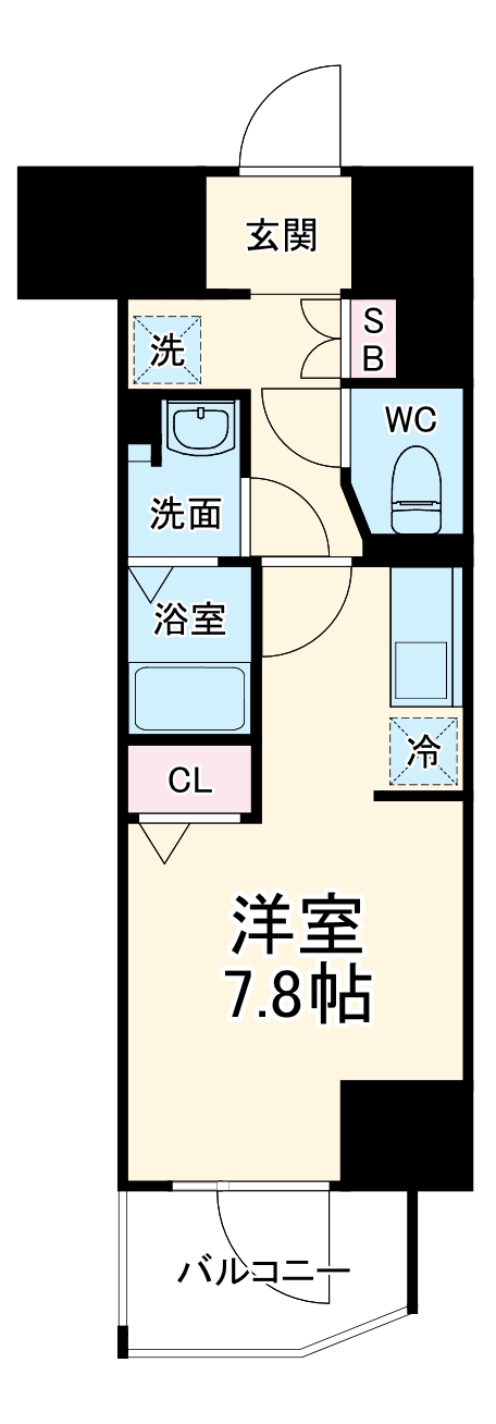 Metrosa谷町六丁目Southの間取り