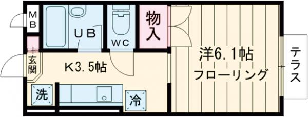 カーサヴェルデ国立の間取り