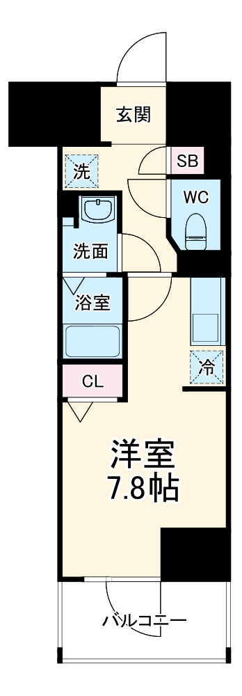 Metrosa谷町六丁目Southの間取り
