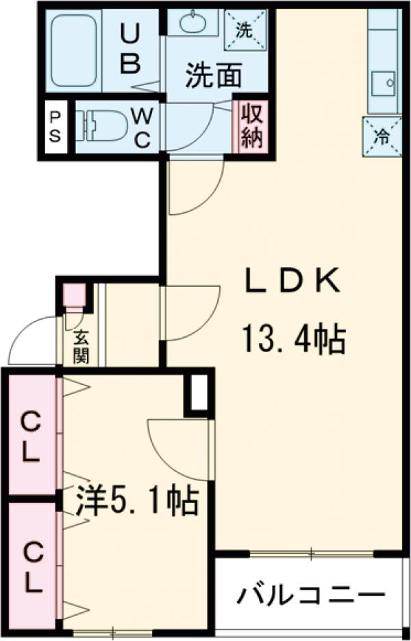 MOMO'S HOUSE・302号室の間取り