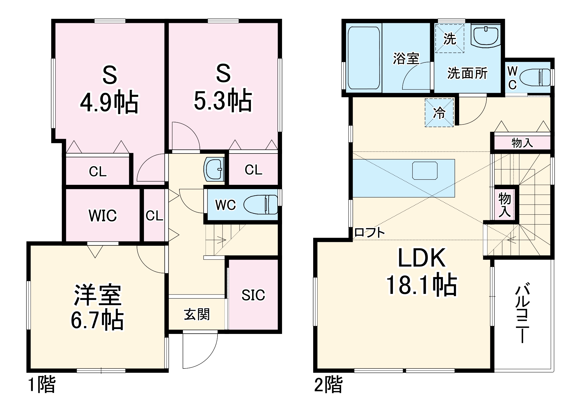 共恵戸建の間取り