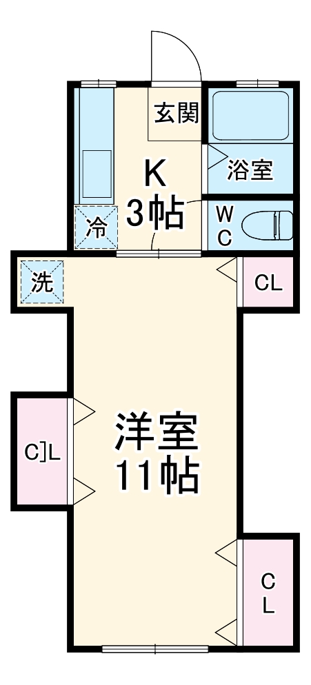 グリーンハイツDの間取り