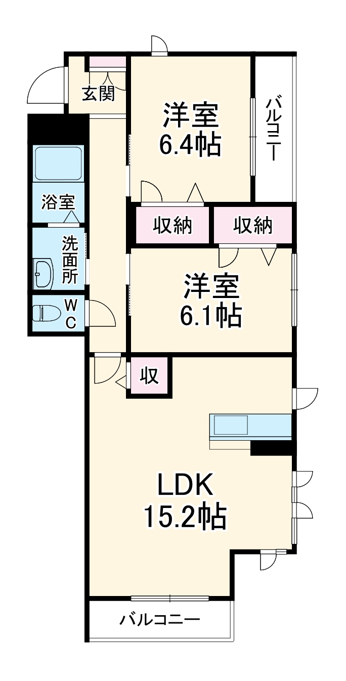 アヴェニール コートの間取り