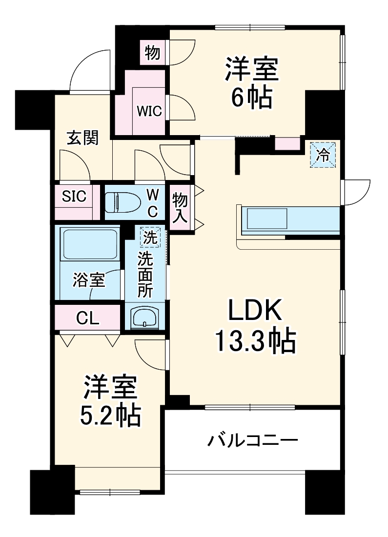 春日部マンション(仮称)の間取り