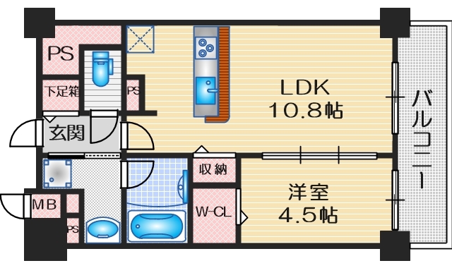 ザ・テラス吹田UHの間取り