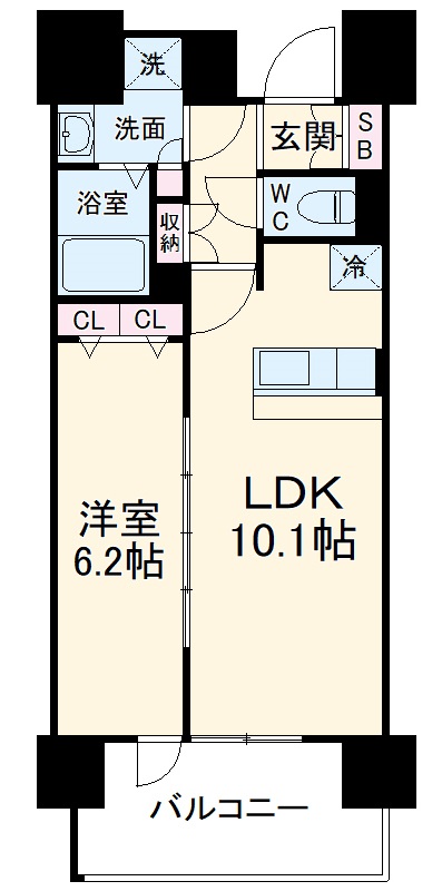 プレサンス丸の内リラティの間取り