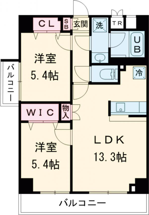 GENOVIA西高島平skygardenの間取り