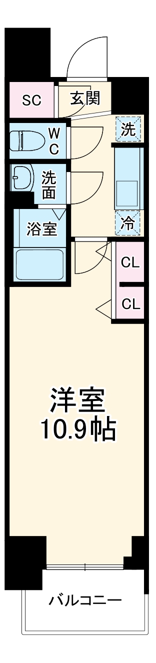 プレサンス丸の内リラティの間取り