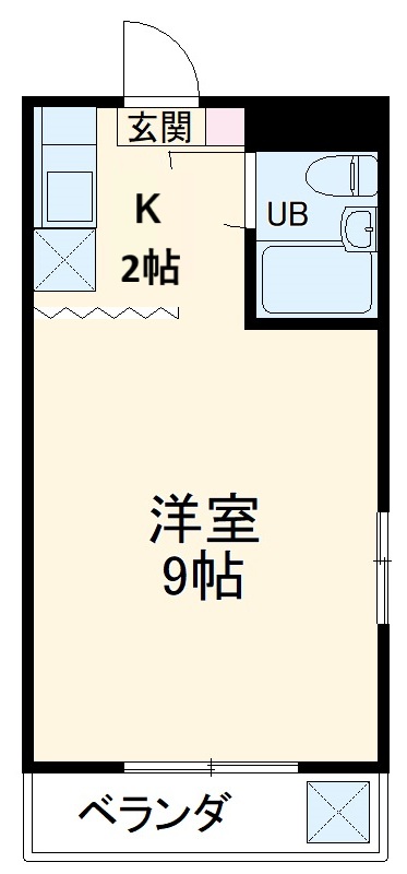 グリンハイツ・3E号室の間取り