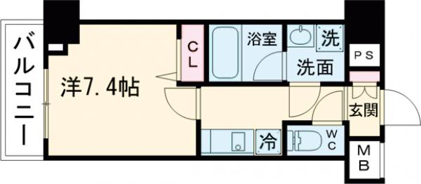メインステージ板橋本町駅前Ⅱの間取り
