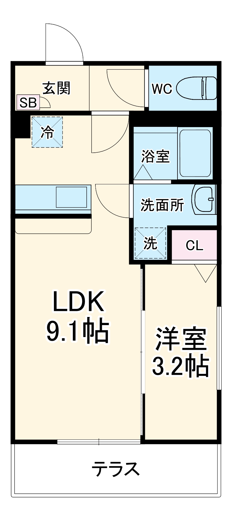 クレストパレス八柱の間取り