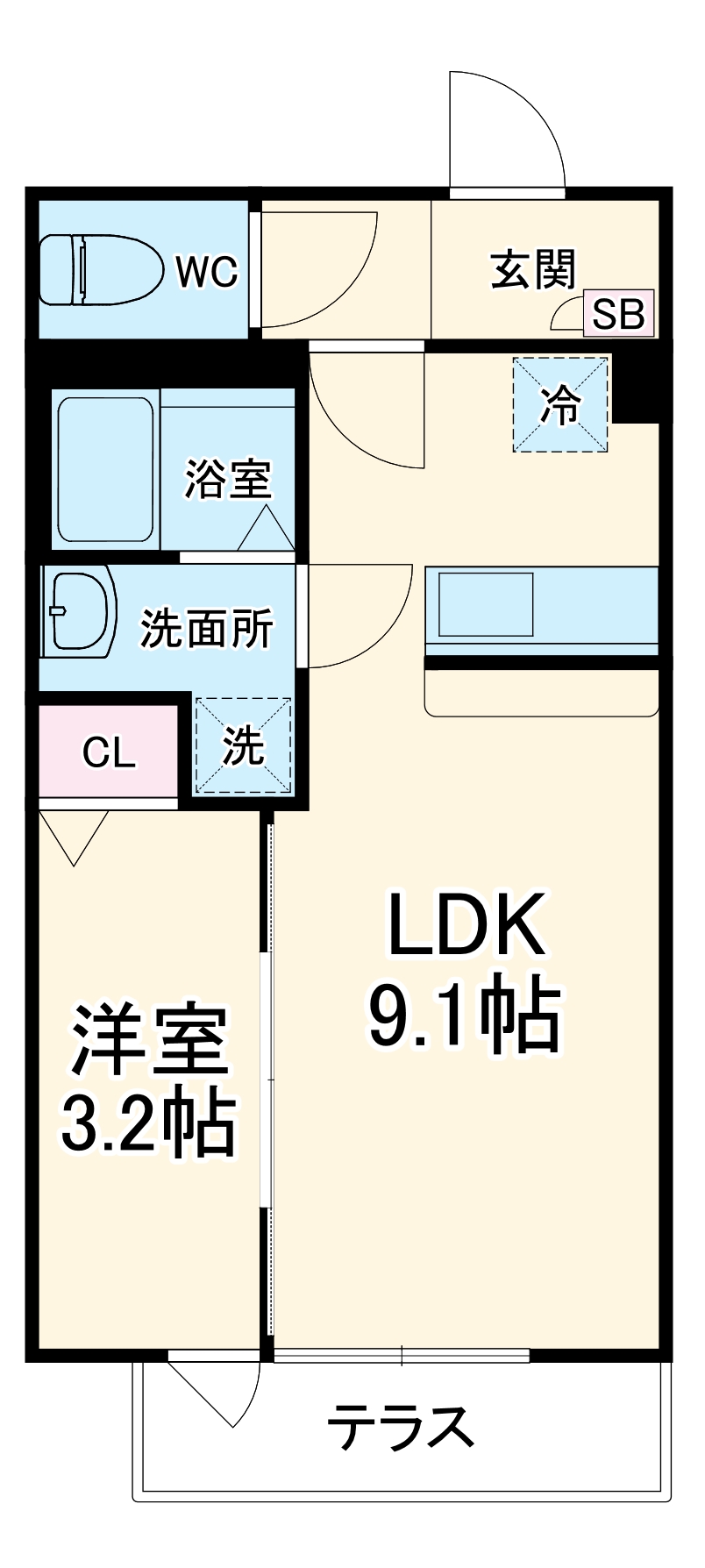 クレストパレス八柱の間取り