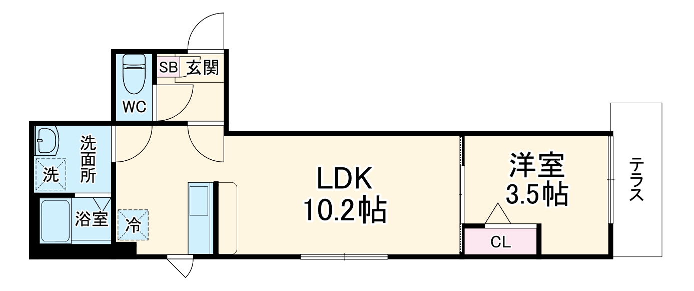 クレストパレス八柱の間取り
