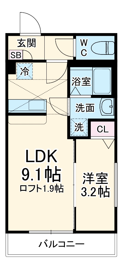 クレストパレス八柱の間取り