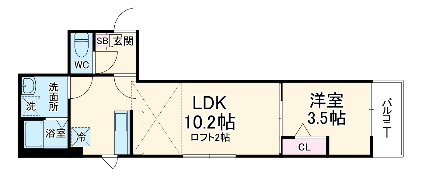 クレストパレス八柱の間取り
