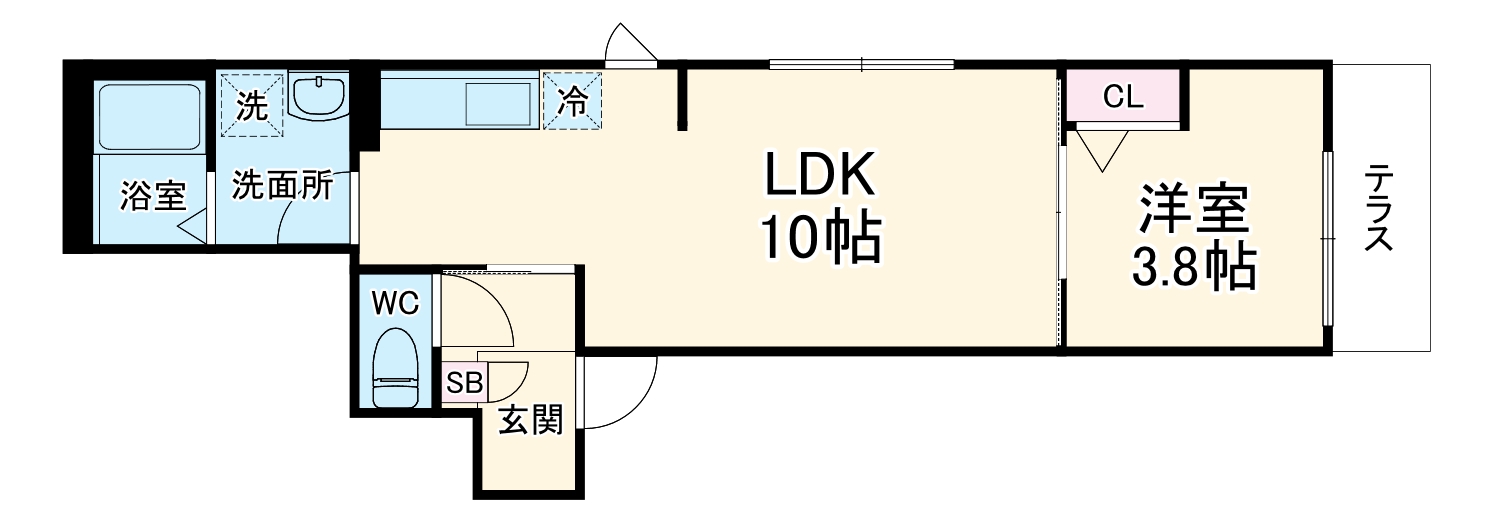 クレストパレス八柱の間取り