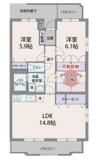 シレンシオ ベルデの間取り