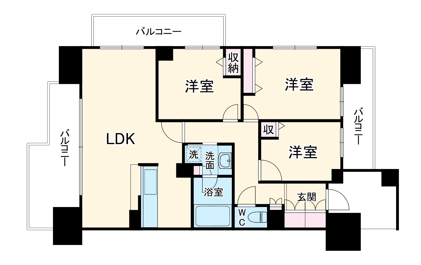 HF辻堂レジデンスの間取り