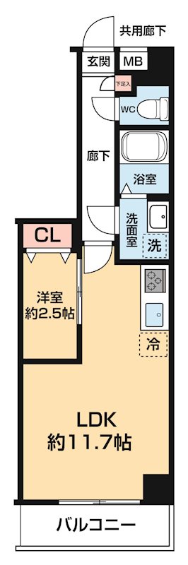 ARCOBALENO DAISHIMAEの間取り