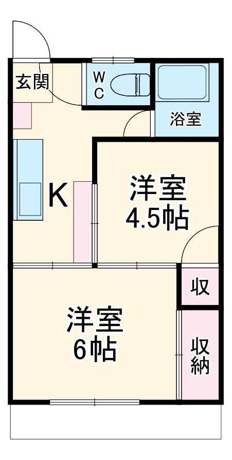 寿ハイツの間取り