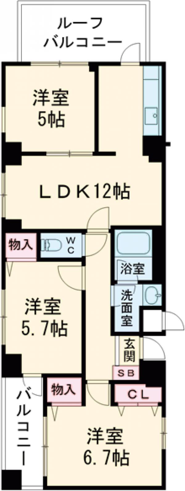 フォルム長岡天神の間取り
