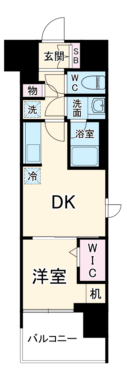 ドゥーエ天満橋の間取り