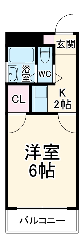 シティホームズ中山の間取り