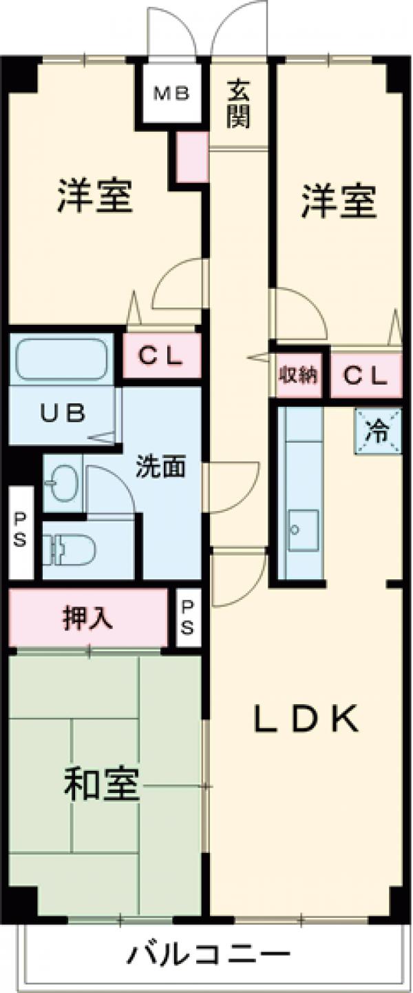 センターコート井の頭公園の間取り