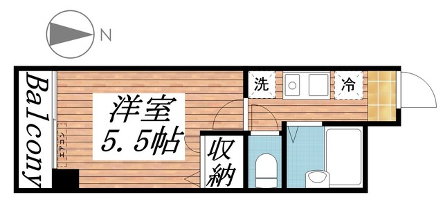 タミーハイツ本厚木の間取り