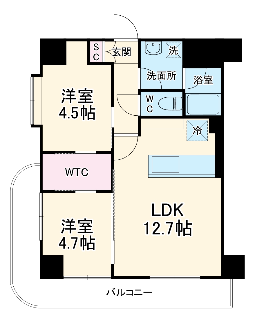 ビエラコート南浦和の間取り