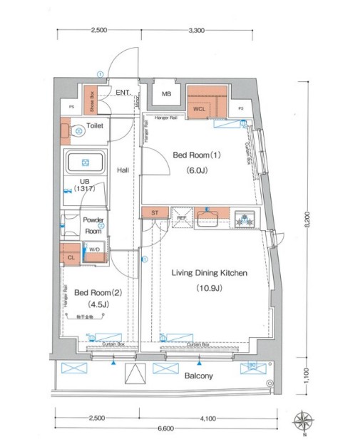 エストゥルース東高円寺の間取り