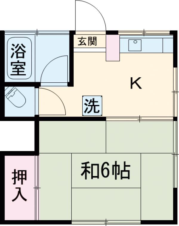 ビラ雪谷の間取り