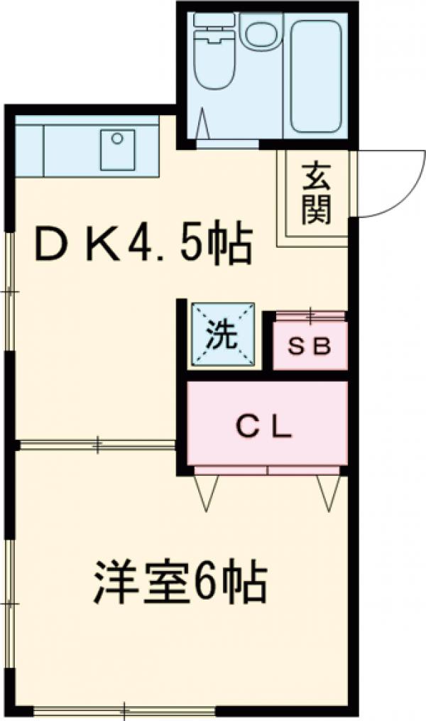 山崎アパートの間取り