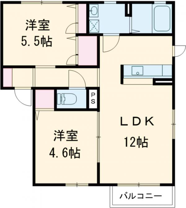 ハートレーベンAの間取り