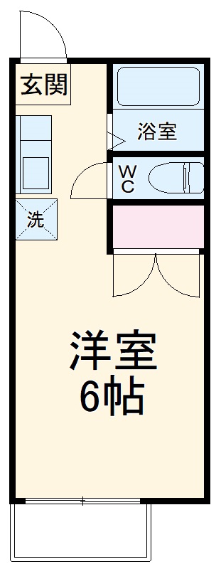 妻田サンハイツの間取り