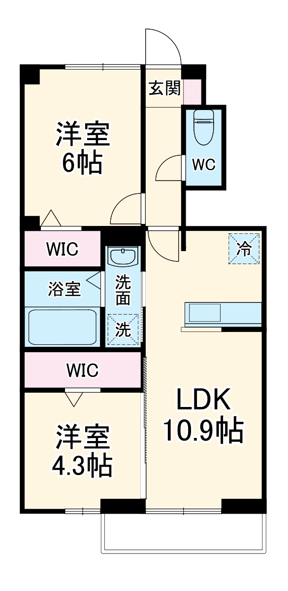 クレスト湘南の間取り