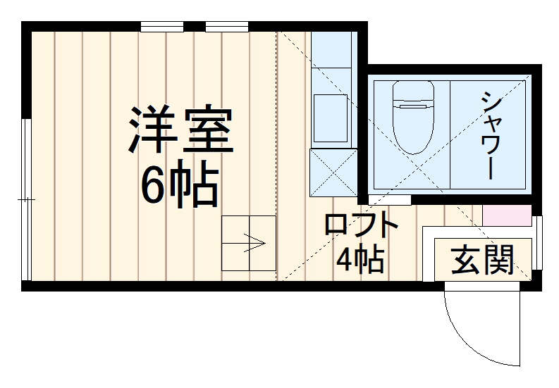 ユナイト阪東橋ラ・カリビアーノの間取り