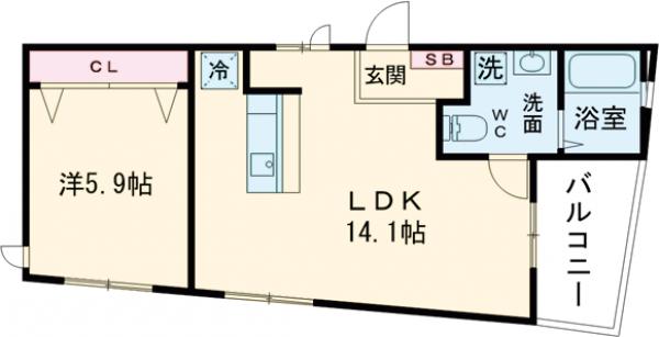 ロシェ沼袋の間取り