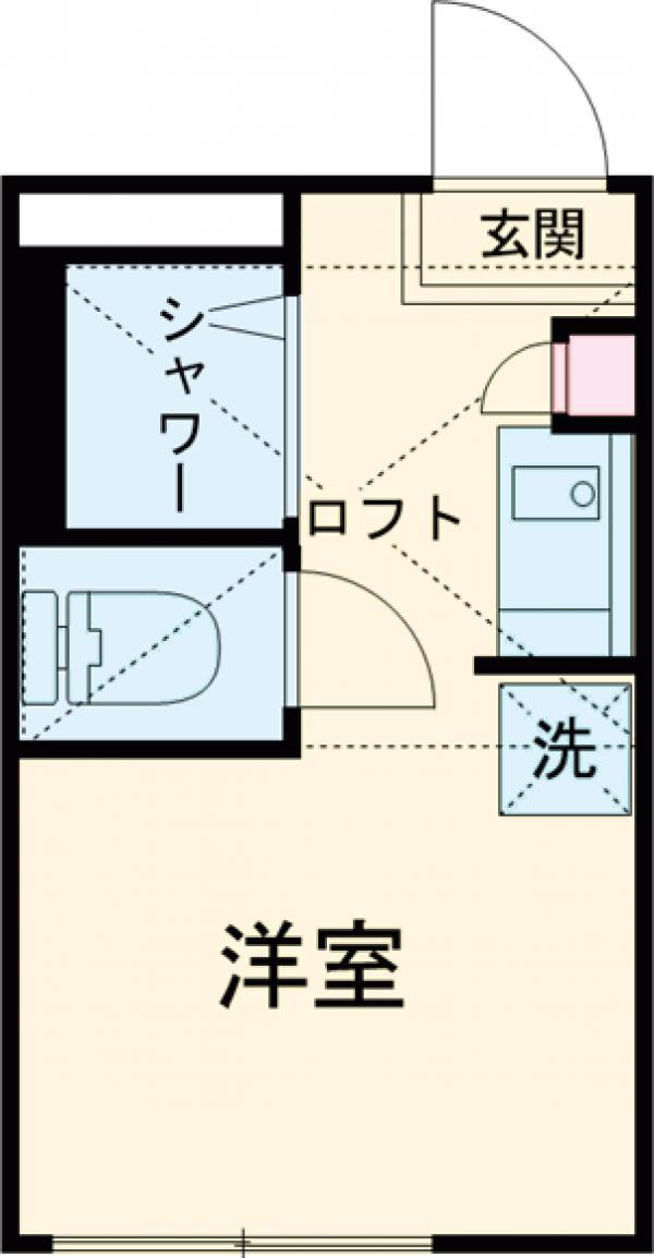 カーサマグノリア・213号室の間取り