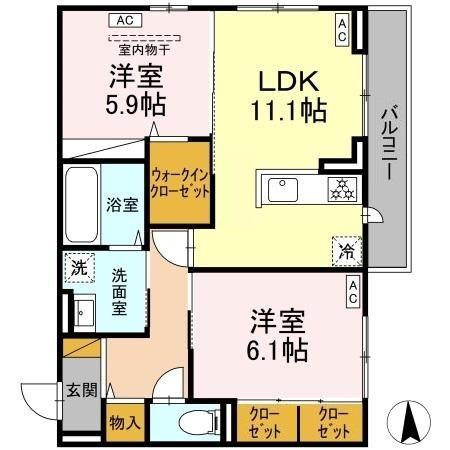 ヴィラージュの間取り