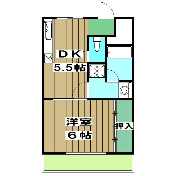 第2グレース安田の間取り