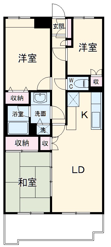 LANAI HILLSIDE 1188の間取り
