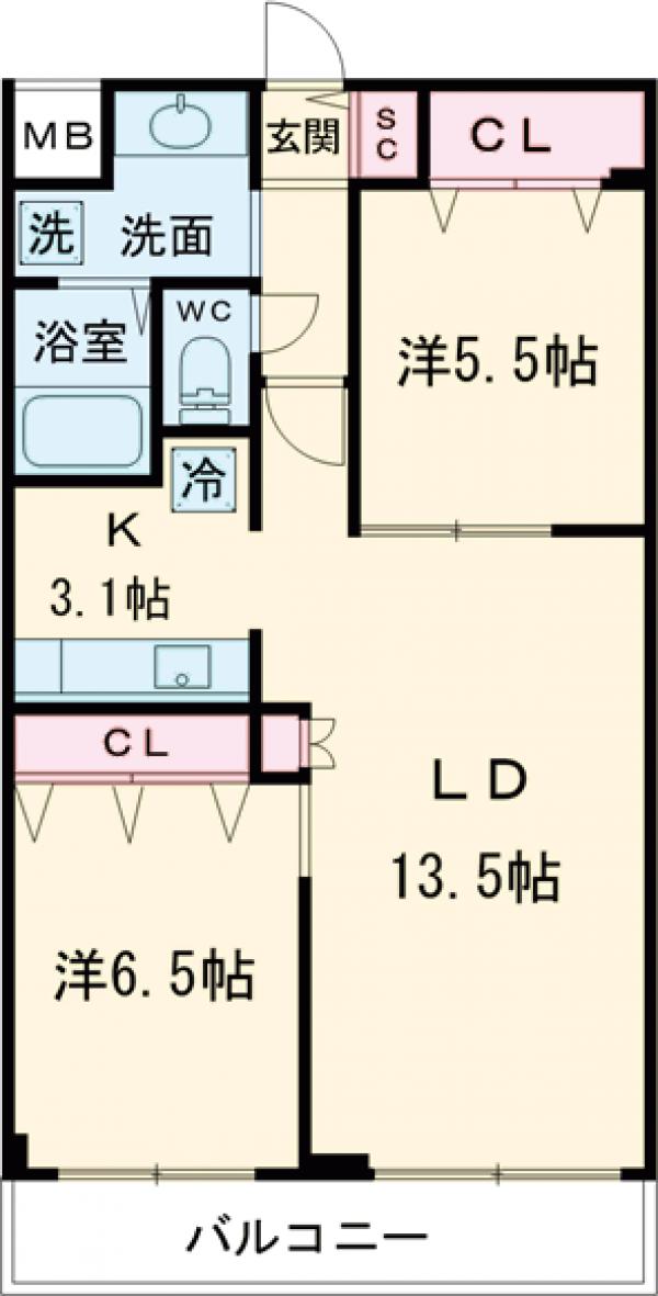 SASAZUKA TODAYの間取り