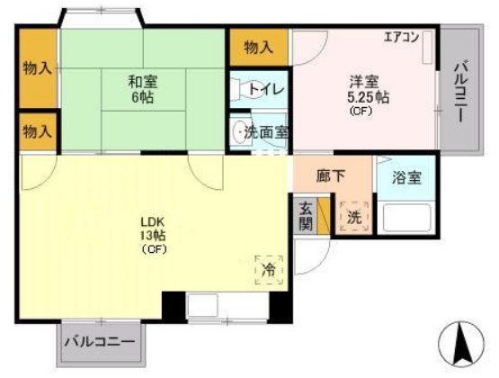 サンパーク816の間取り